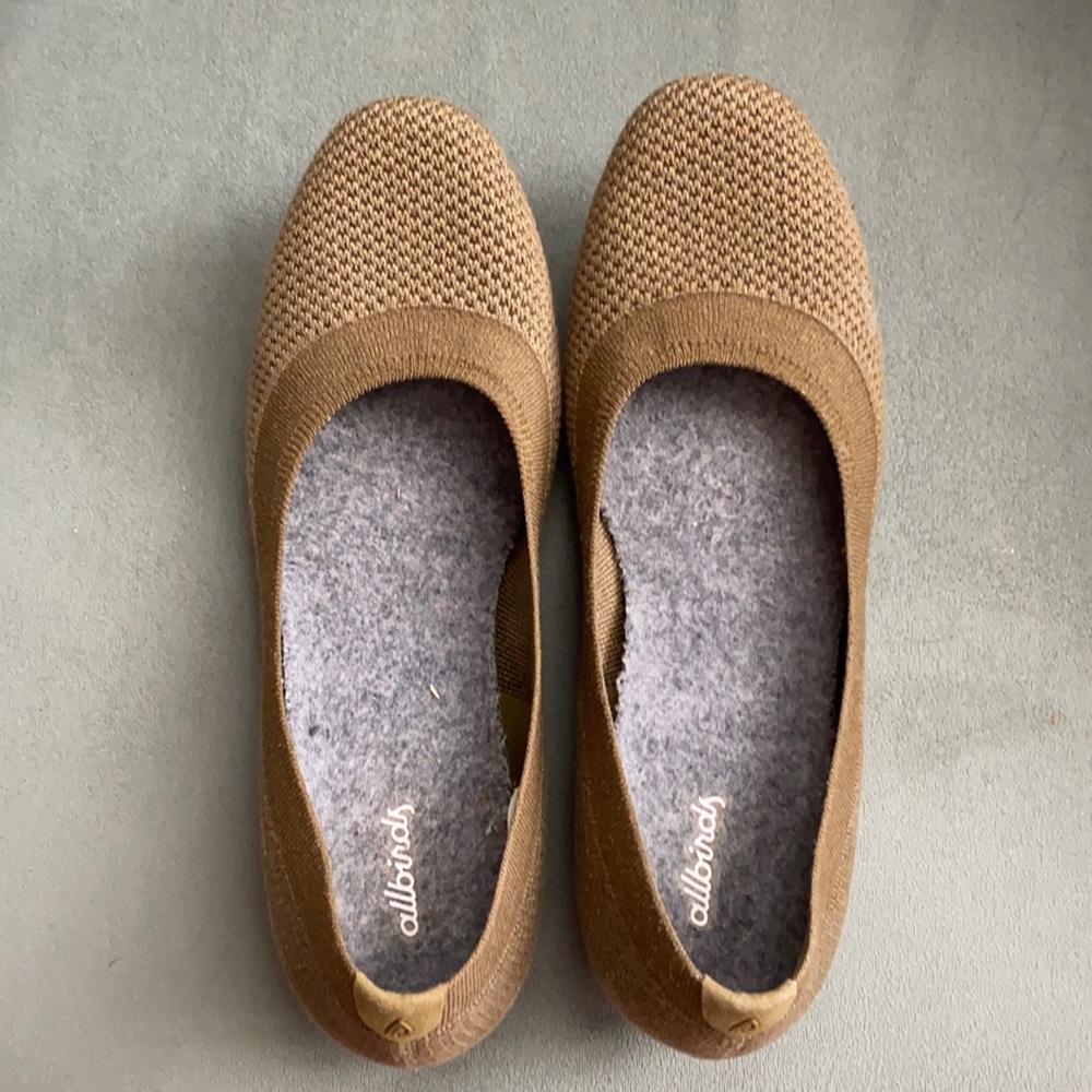 Allbirds olive green flats